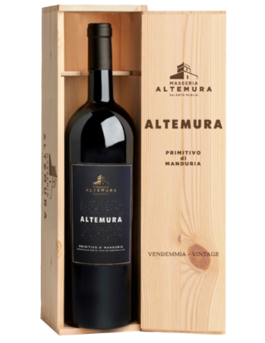 ALTEMURA PRIMITIVO DI MANDURIA MAGNUM CASSETTA IN LEGNO - LT 1.5