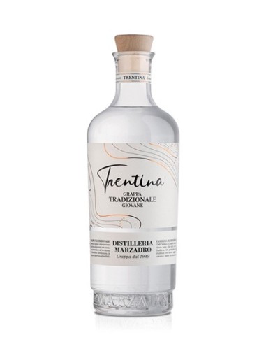 DISTILLERIA MARZADRO - TRENTINA GRAPPA TRADIZIONALE GIOVANE - CL 70