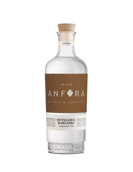 MARZADRO DISTILLERY AMPHORA GRAPPA REFINED IN TERRACOTTA - CL 70