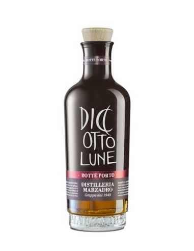 DISTILLERY MARZADRO GRAPPA 18 LUNE RISERVA PORT BARREL - CL 70