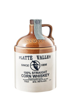 PLATTE VALLEY WHISKEY 100% STRAIGHT CORN - CL 70