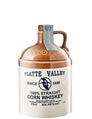 PLATTE VALLEY WHISKEY 100% STRAIGHT CORN - CL 70