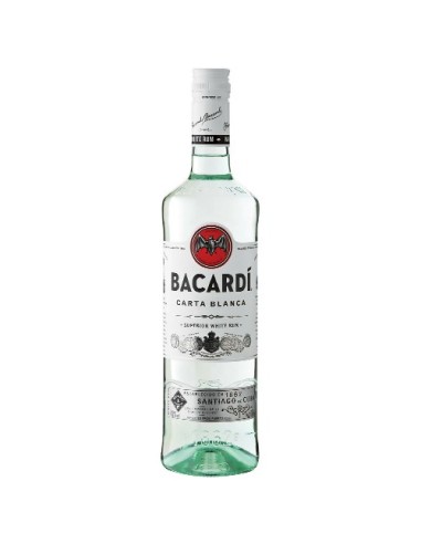 BACARDI CARTA BLANCA RUM - 1 LT