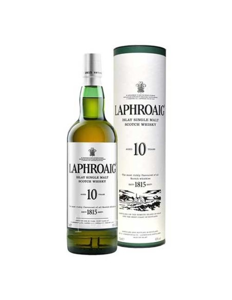WHISKY LAPHROAIG 10 YEARS WITH CASE - CL 70
