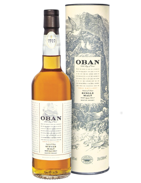 WHISKY OBAN SINGLE MALT WITH CASE - CL 70