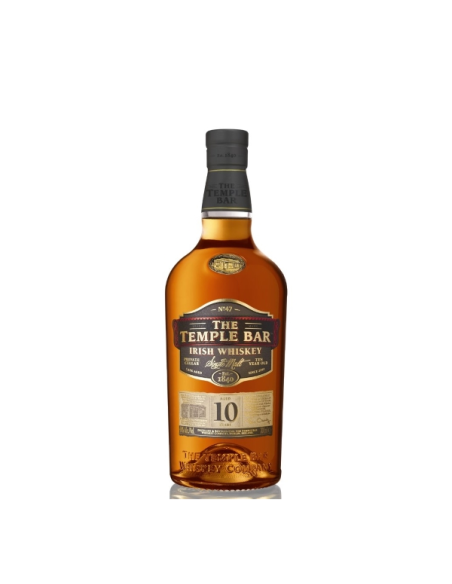 THE TEMPLE BAR IRISH WHISKEY 10 YEARS SINGLE MALT - CL 70