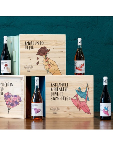 BARSENTO W'HEART! - WOODEN WINE BOX