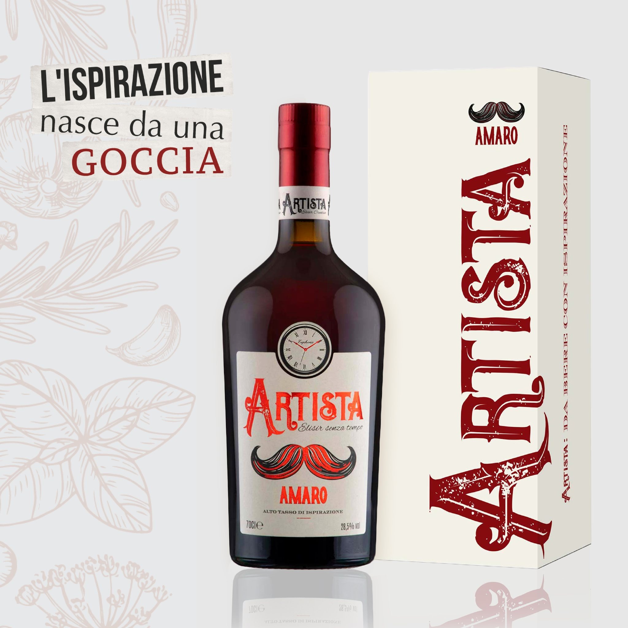 Scopri Artista Amaro e il nuovo Artista Amaro Maturo, invecchiato in botti di legno, in esclusiva solo da Ferrara&Co.